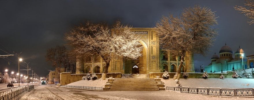 Зима Ташкент Ночь