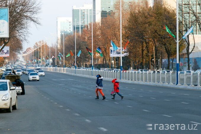 Дорога в Ташкенте