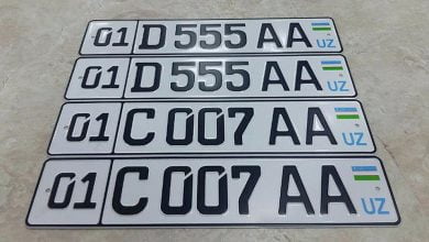 Авто номера Ташкент, Узбекистан
