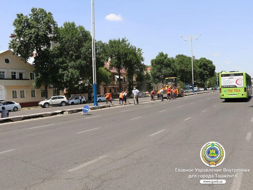 Новые-старые перекрестки и развороты на улицах Ташкента Улица Мукими перекресток