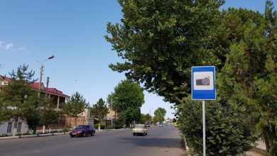 Знак фоторадар в Узбекистане