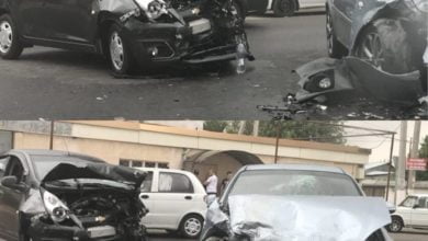 Авария ДТП Спарк и Лачетти в Кибрае Ташкентская область