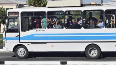 Автобус ISUZU в Узбекистане