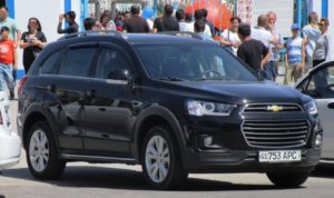 APC Chevrolet Captiva License Plate Uzbekistan