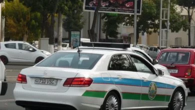 Автомобиль из кортежа президента Узбекистана с номером 01 710 VSC - Mercedes-Benz Мерседес-Бенц E-Klasse