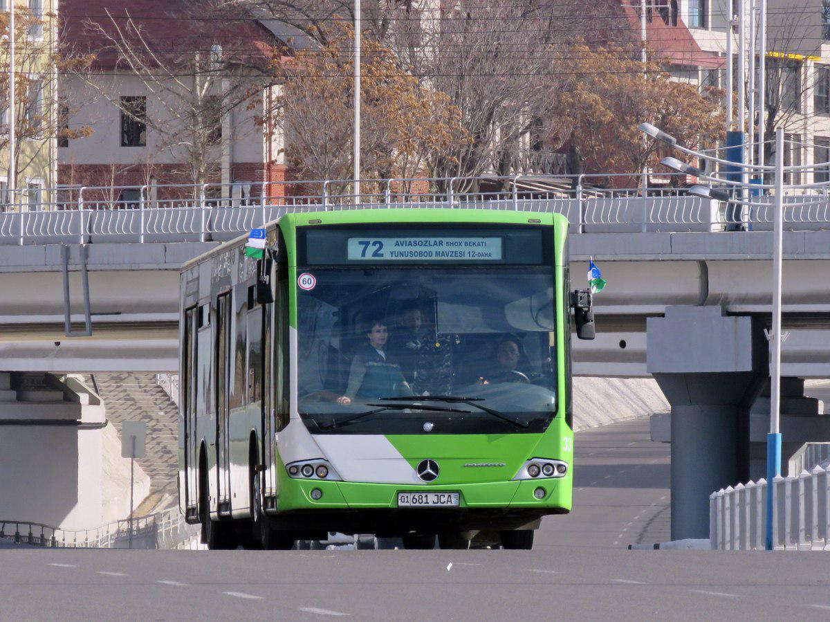 Автобус Mercedes Benz Connecto Low Floor в Ташкенте на маршруте №72