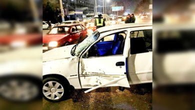 ДТП Nexia и мотоцикл Honda в Ташкенте