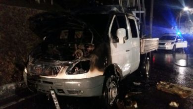 В Ташкенте сгорела Газель В Ташкенте сгорела Газель