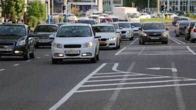 Фото: в Ташкенте появился новый вид дорожной разметки новая разметка в Ташкенте