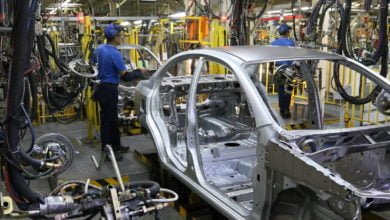 Сварочный цех на заводе GM Uzbekistan (UzAuto Motors)