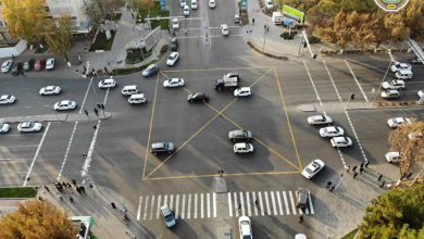 Еще один вид новой разметки появился в Ташкенте