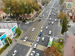 "Вафельная" разметка в Ташкенте: что это такое и зачем она нужна?