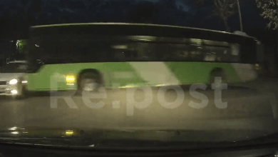 Автобус протаранил Nexia 3 (видео)