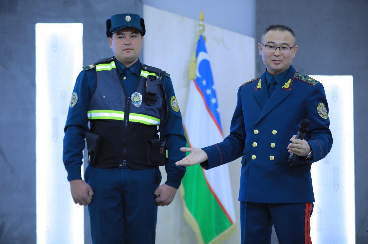 Новую форму и экипировку инспекторов ГАИ показали в Ташкенте