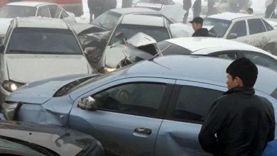 Массовая авария произошла в Самаркандской области — столкнулись 14 автомобилей