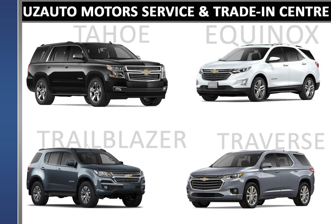 Tahoe, Traverse, Trailblazer и Equinox можно посмотреть в Trade-In Центре в Ташкенте