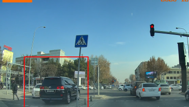 Land Cruiser с номерами UZB выехал на встречку, и был оштрафован (видео)