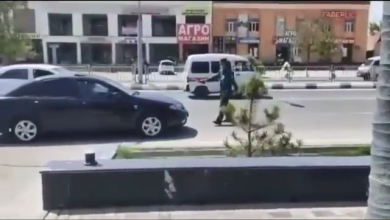 Борзый водитель чуть не задавил инспектора ГАИ