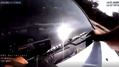 Инспектора гаи прокатили на капоте Gentra 3 километра.