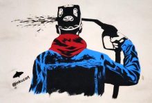 Цены на бензин стали темой новой работы "узбекского Бэнкси"