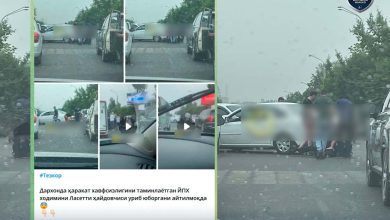 Водитель Hyundai Sonata сбил инспектора ГАИ в Ташкенте Водитель Hyundai Sonata сбил инспектора ГАИ в Ташкенте