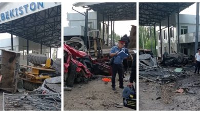 ДТП на границе Узбекистана и Киргизии