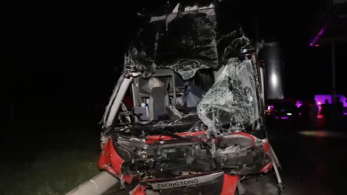 Туристический автобус попал в ДТП в Самарканде.