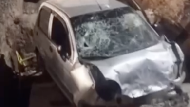 В Ташкенте Matiz влетел в котлован теплотрассы