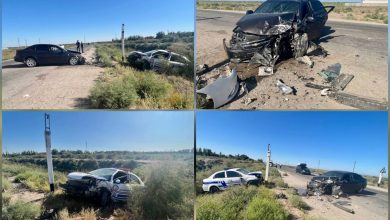 Машина ГАИ попала в смертельное ДТП в Каракалпакстане Патрульная Nexia 3 и Lacetti столкнулись на встречке в Каракалпакстане