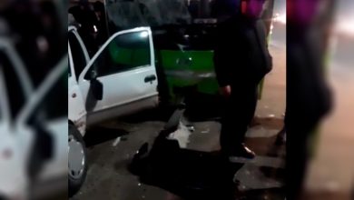 Водитель автобуса уснул за рулем и снес семь автомобилей