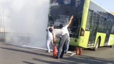 Очередной автобус Mercedes сгорел в Ташкенте