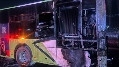 Очередной автобус Mercedes-Benz сгорел в Ташкенте