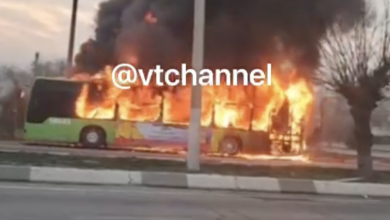 В Ташкенте снова сгорел автобус Mercedes В Ташкенте снова сгорел автобус Mercedes