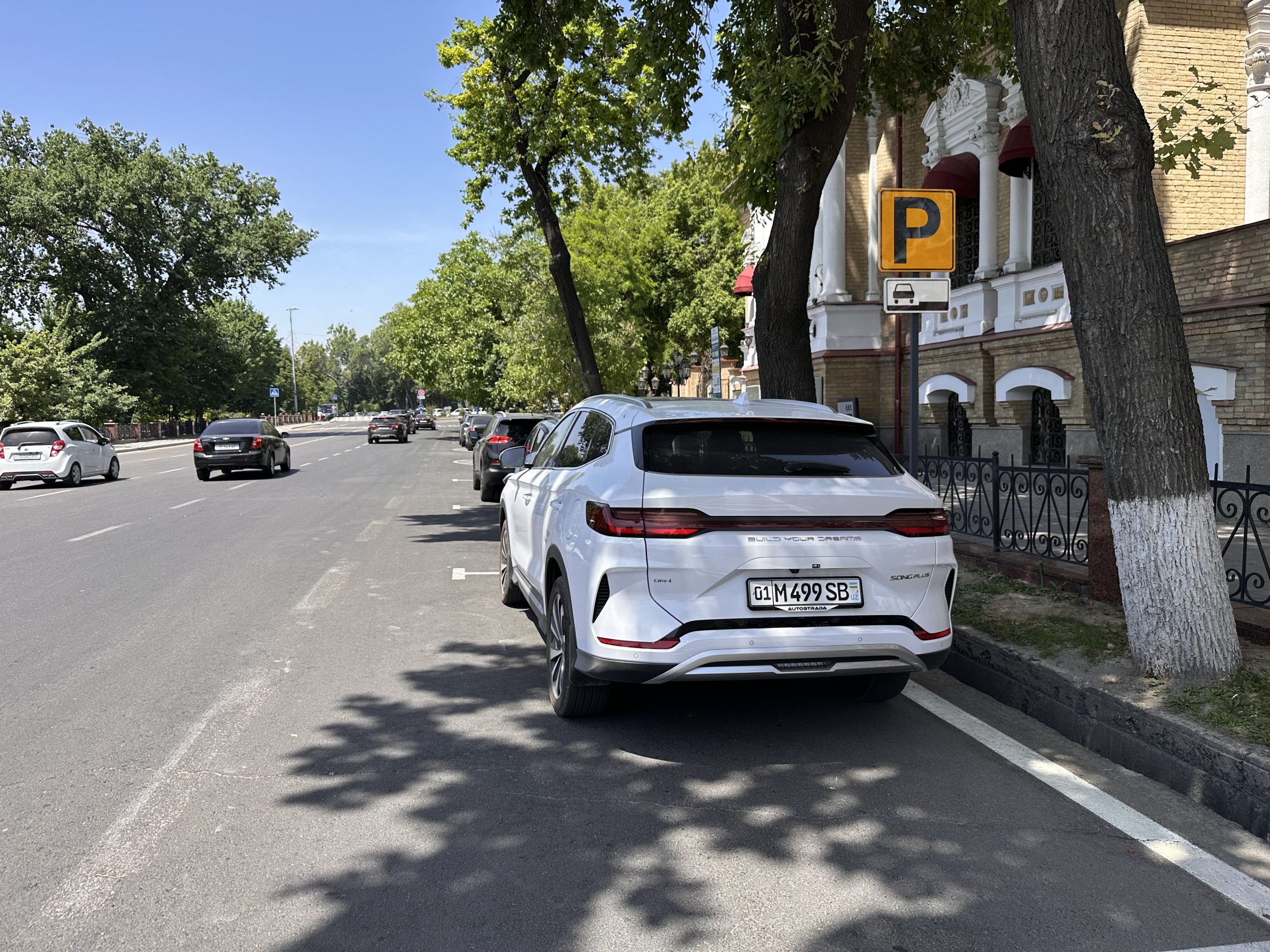 В Ташкенте разметили первые платные парковки В Ташкенте разметили первые платные парковки