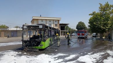 Mercedes сгорел в Ташкенте