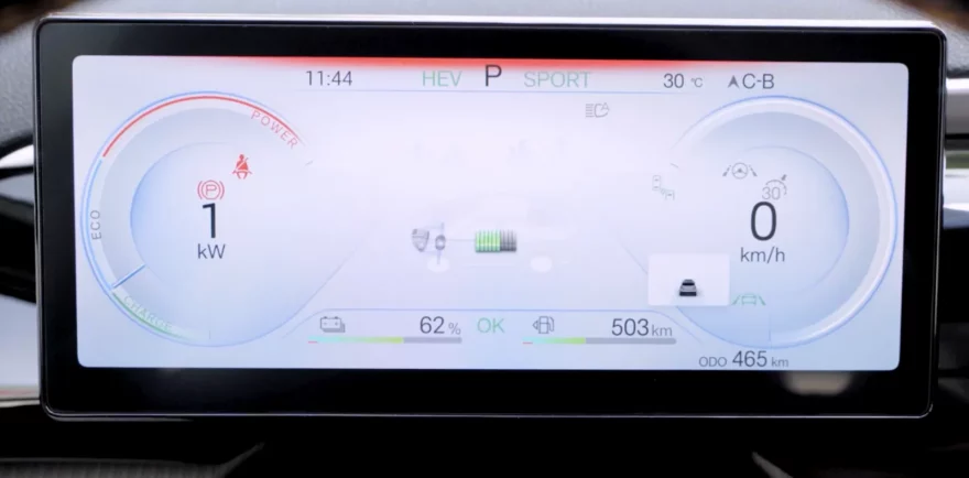 Цифровая панель приборов BYD Song Pro