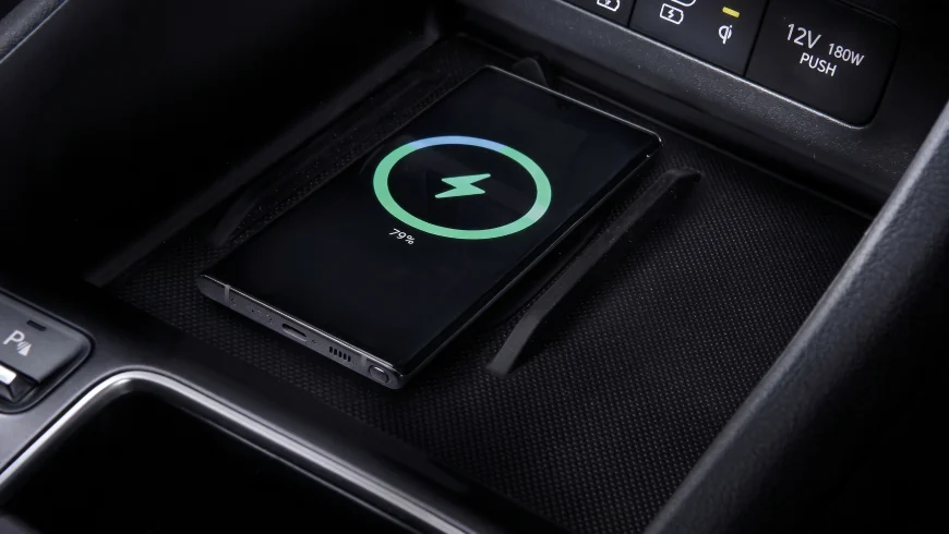 Беспроводная зарядка смартфона в Hyundai SONATA
