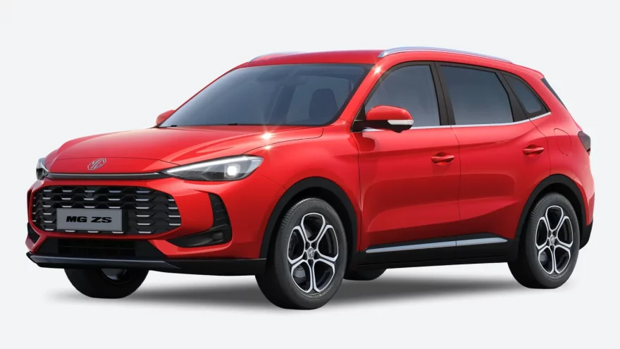 MG ZS в Узбекистане: цена и технические характеристики - 2 Кроссовер MG ZS красного цвета, вид спереди