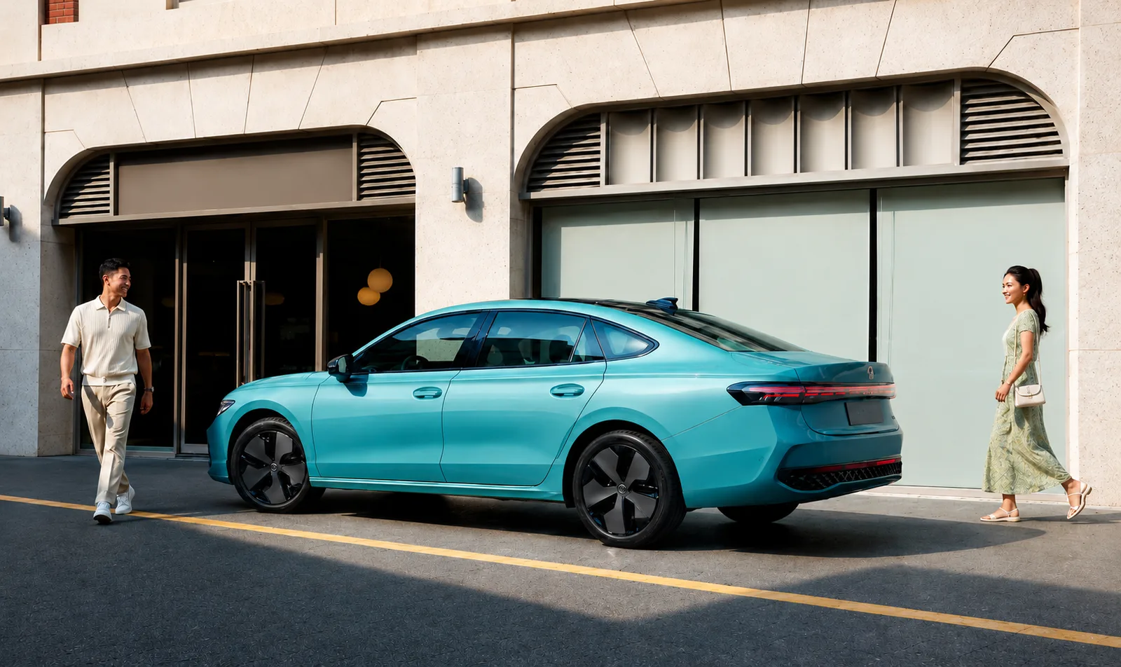 Volkswagen Passat Pro в Узбекистане: цена, сравнение комплектаций и технические характеристики - 1 Volkswagen Passat Pro у здания