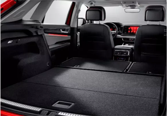 Volkswagen Teramont X в Узбекистане: цена, комплектация и технические характеристики - 3 Багажник Volkswagen Teramont X со сложенным задним рядом